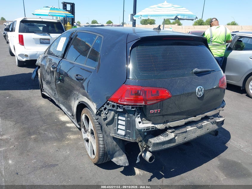 2016 VOLKSWAGEN GOLF GTI AUTOBAHN W/PERFORMANCE PACKAGE 4-DOOR - 3VW447AU3GM064652