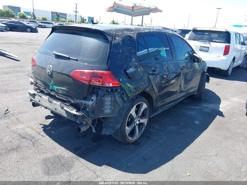 2016 VOLKSWAGEN GOLF GTI AUTOBAHN W/PERFORMANCE PACKAGE 4-DOOR - 3VW447AU3GM064652