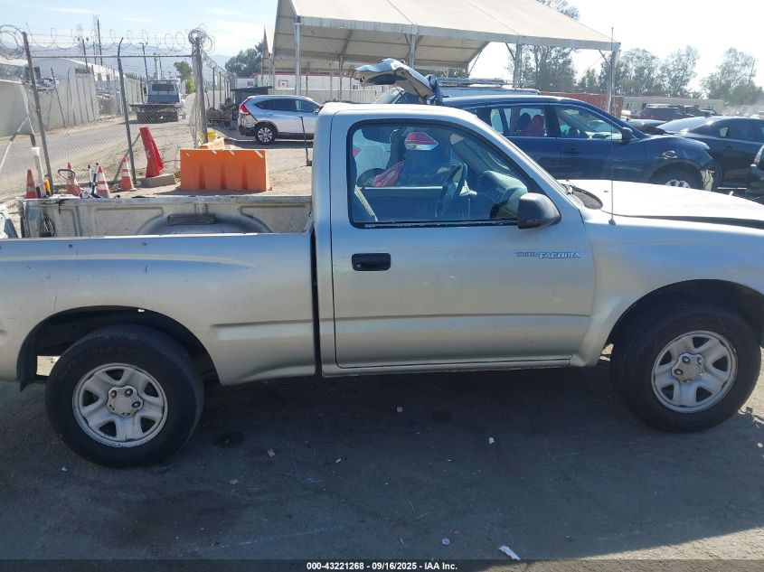 2001 Toyota Tacoma VIN: 5TENL42N21Z795860 Lot: 43221268