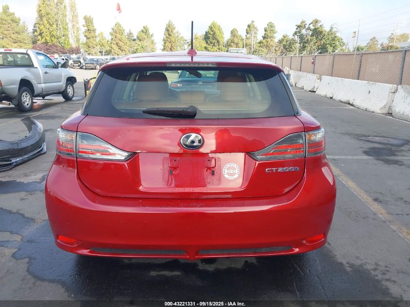 2012 Lexus Ct 200H Premium VIN: JTHKD5BH9C2078538 Lot: 43221331