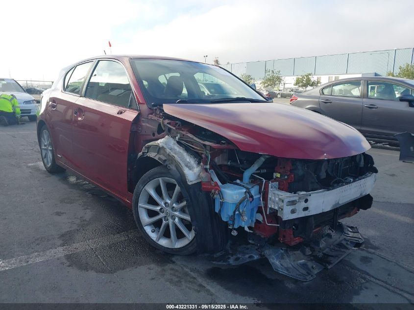 2012 Lexus Ct 200H Premium VIN: JTHKD5BH9C2078538 Lot: 43221331