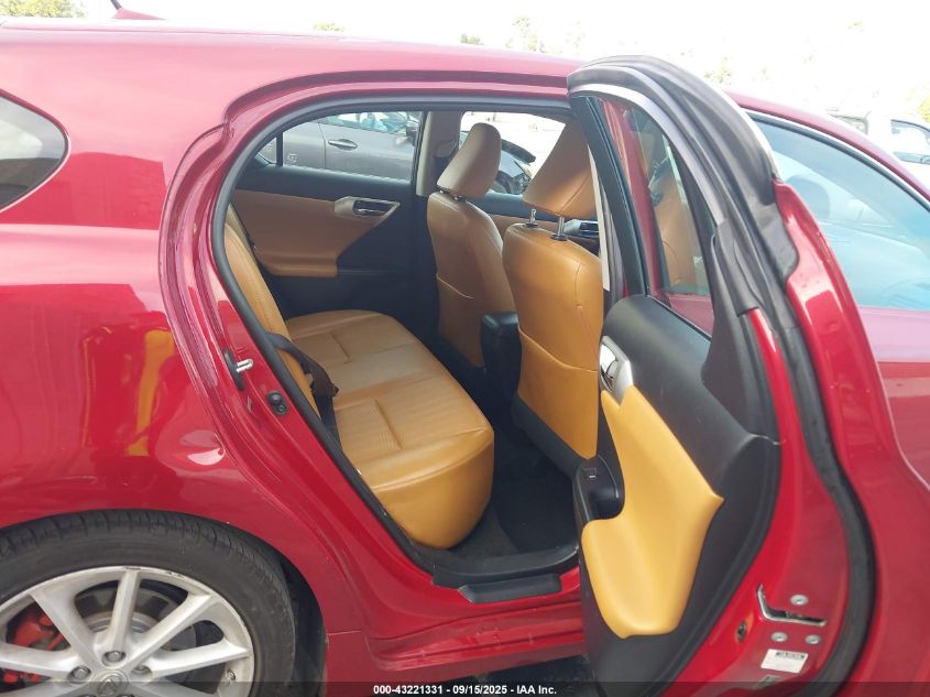 2012 Lexus Ct 200H Premium VIN: JTHKD5BH9C2078538 Lot: 43221331