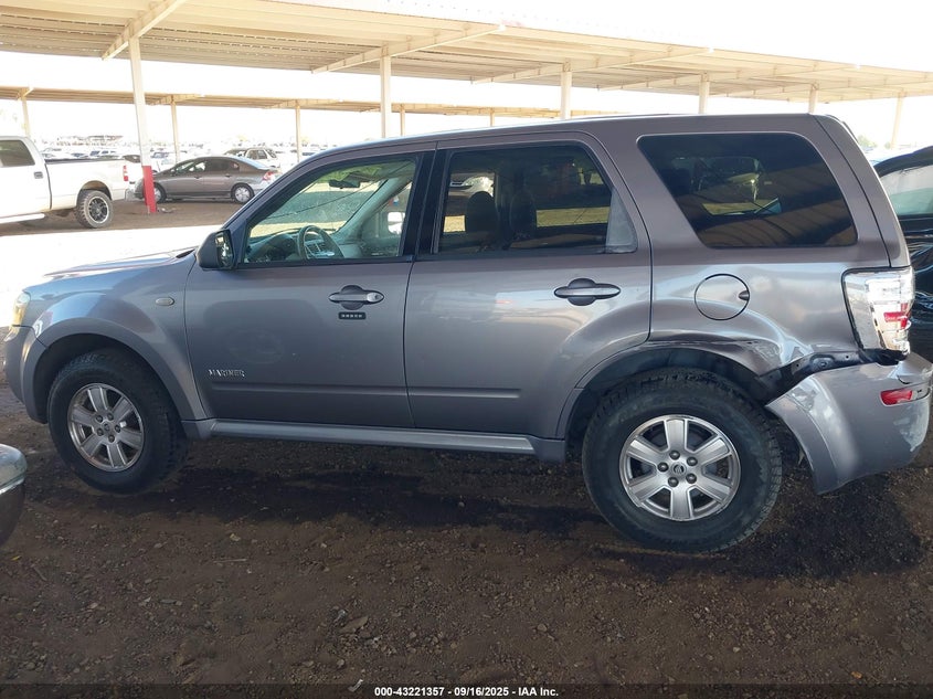 2008 Mercury Mariner I4 VIN: 4M2CU81Z08KJ17486 Lot: 43221357