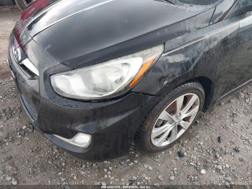 2012 Hyundai Accent Gls VIN: KMHCU4AE4CU077028 Lot: 43221379