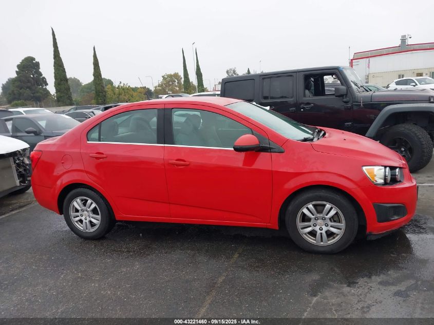 2012 Chevrolet Sonic 2Lt VIN: 1G1JC5SH4C4140411 Lot: 43221460