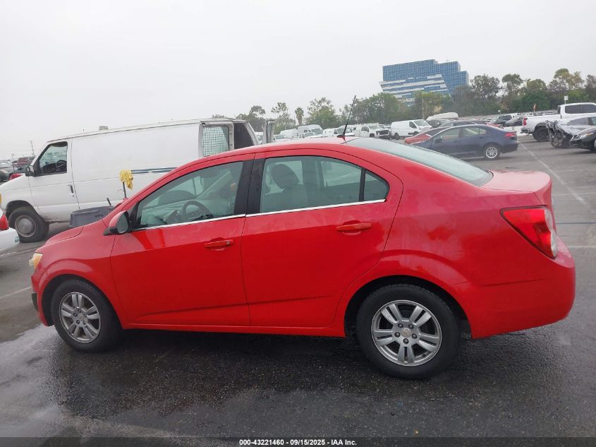 2012 Chevrolet Sonic 2Lt VIN: 1G1JC5SH4C4140411 Lot: 43221460