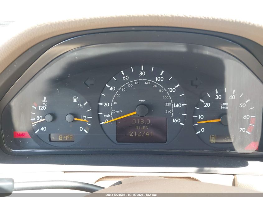 2001 Mercedes-Benz E 320 VIN: WDBJF65J61B369635 Lot: 43221505