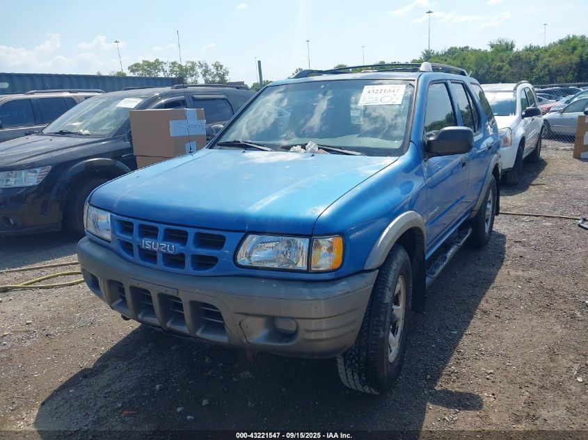 2001 Isuzu Rodeo Ls 3.2L V6/Lse 3.2L V6/S 3.2L V6 VIN: 4S2CK58W414313063 Lot: 43221547