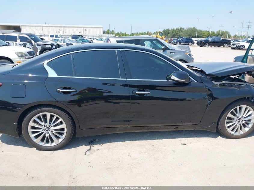 2021 Infiniti Q50 Luxe VIN: JN1EV7BP7MM704966 Lot: 43221570