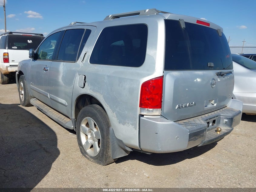 2005 Nissan Armada Se VIN: 5N1AA08A15N721755 Lot: 43221631