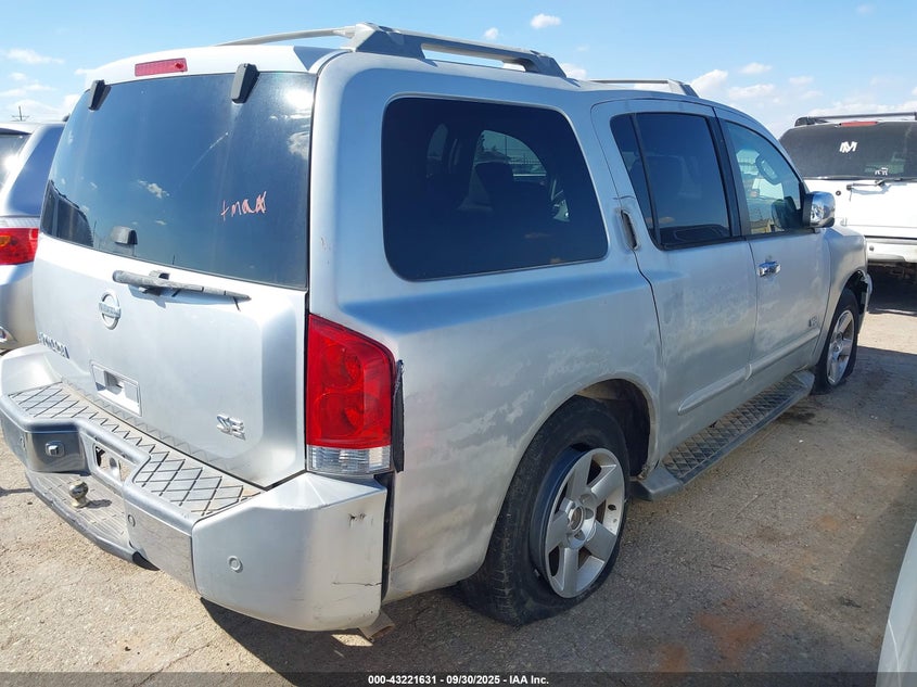 2005 Nissan Armada Se VIN: 5N1AA08A15N721755 Lot: 43221631