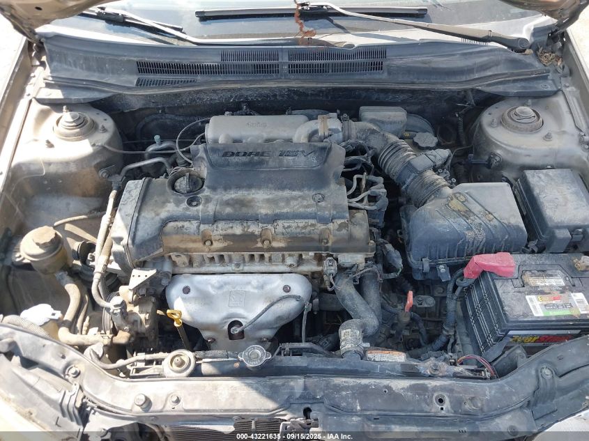 2008 Kia Spectra Ex VIN: KNAFE121085499935 Lot: 43221635