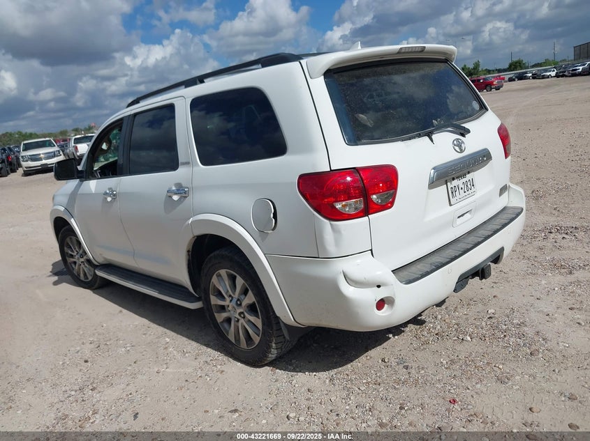 Vin: 5tdky5g15bs036585, lot: 43716195, toyota sequoia limited 5.7l v8 20113