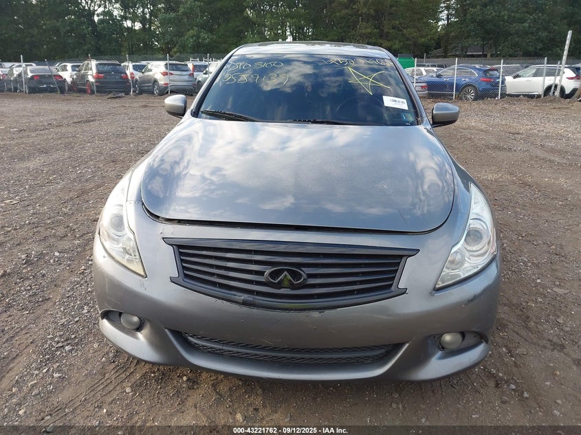 2013 INFINITI G37X - JN1CV6AR2DM350262