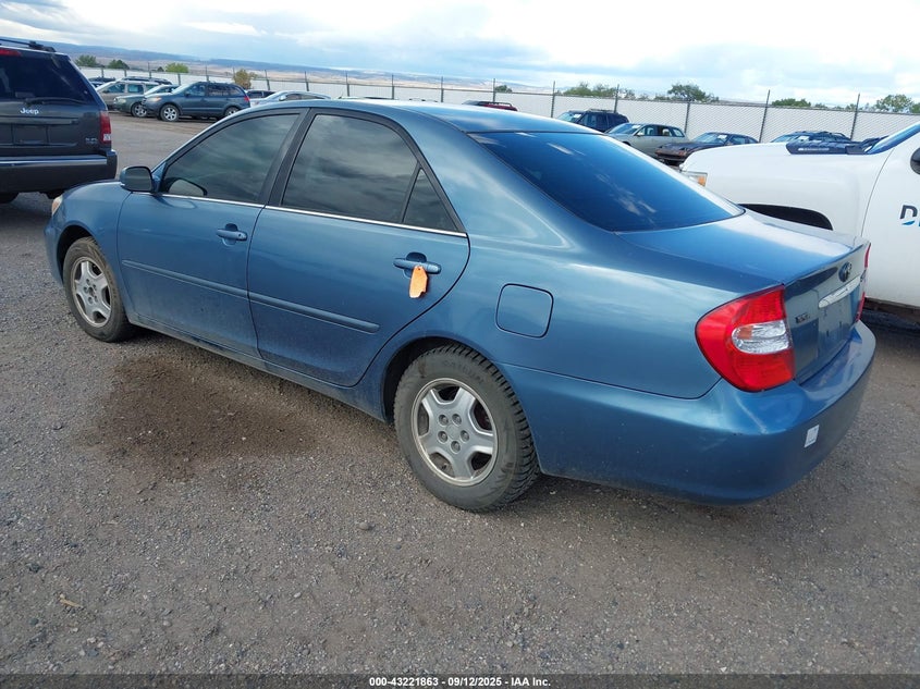 2003 Toyota Camry Le V6 blue sedan gasoline 4T1BF32K03U552842 photo #4