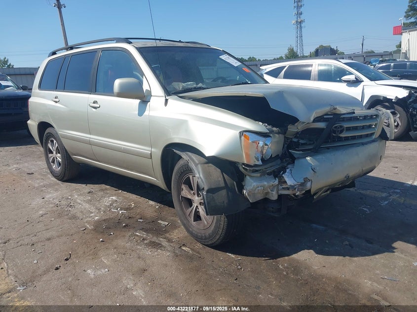 2003 Toyota Highlander V6 silver other gasoline JTEGF21AX30105659 photo #1