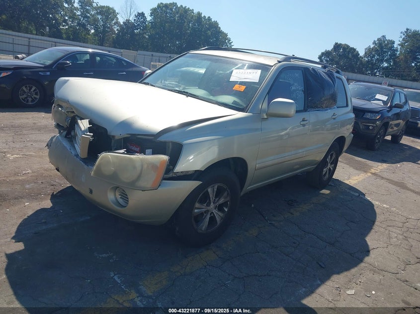 2003 Toyota Highlander V6 silver other gasoline JTEGF21AX30105659 photo #3