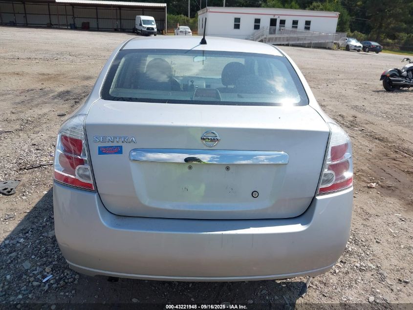 2010 Nissan Sentra 2.0 VIN: 3N1AB6AP7AL606285 Lot: 43221948