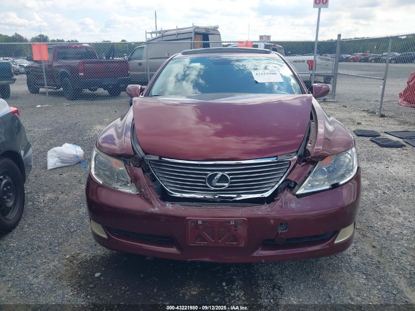 2008 Lexus Ls 460 VIN: JTHBL46F685054077 Lot: 43221980