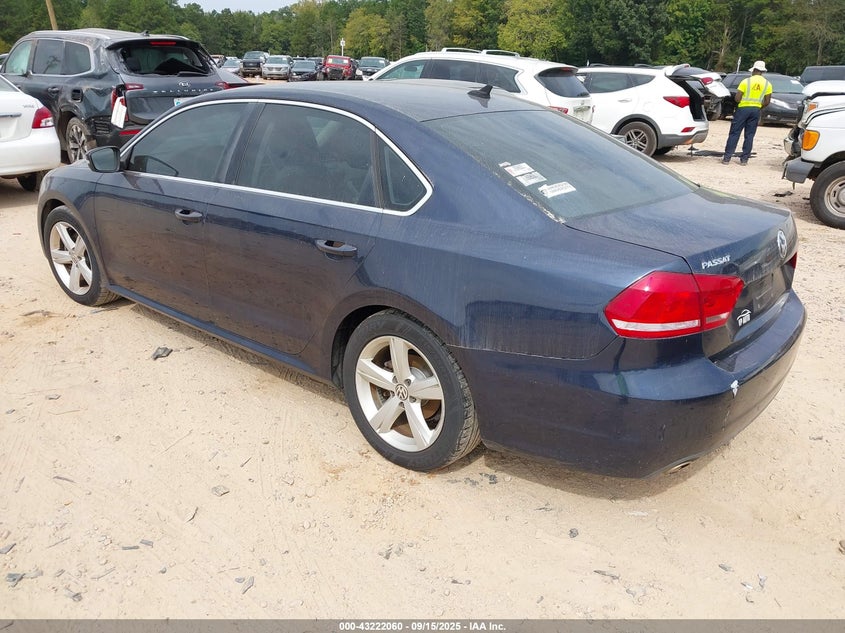 2013 VOLKSWAGEN PASSAT 2.5L SE 1VWBP7A31DC140243