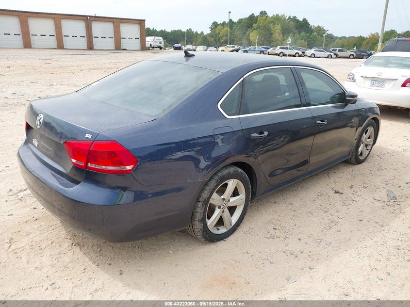 2013 VOLKSWAGEN PASSAT 2.5L SE 1VWBP7A31DC140243