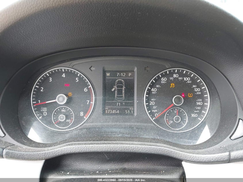 2013 VOLKSWAGEN PASSAT 2.5L SE 1VWBP7A31DC140243