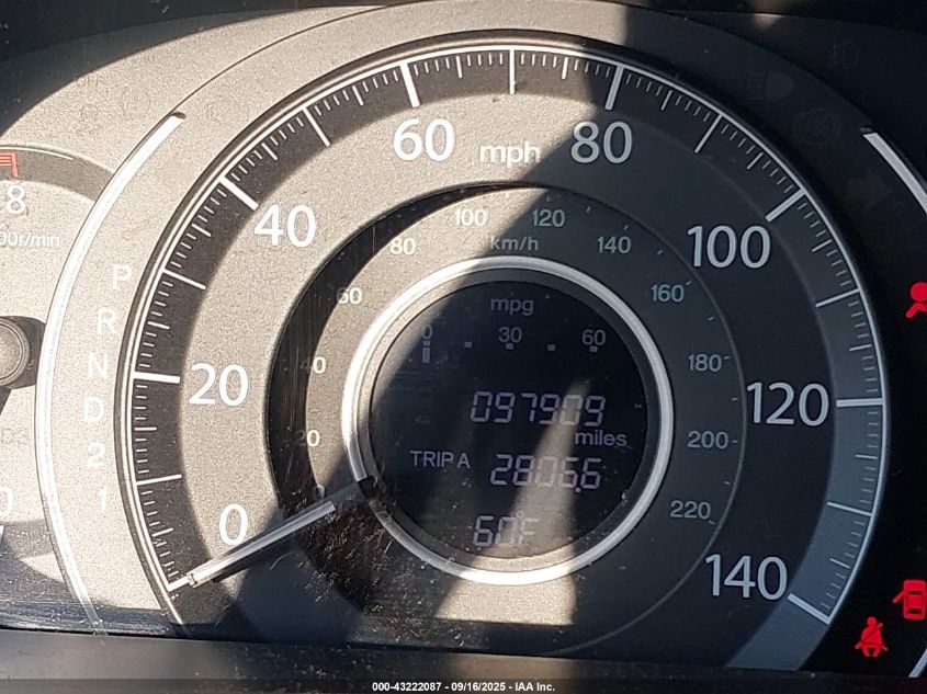 2012 Honda Cr-V Ex VIN: 2HKRM3H53CH504420 Lot: 43222087