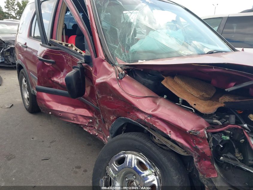 2006 Honda Cr-V Lx VIN: JHLRD68536C022406 Lot: 43222105