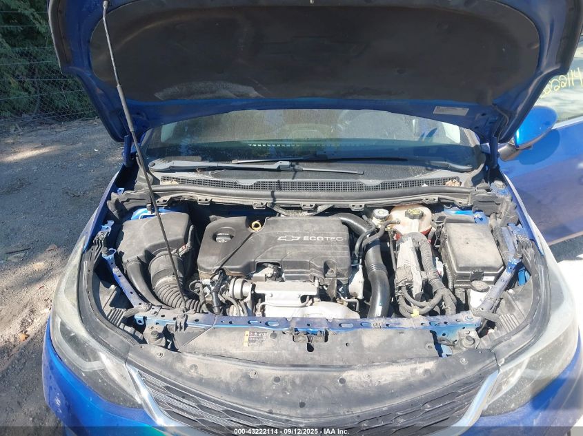 2016 Chevrolet Cruze Lt Auto VIN: 1G1BE5SM3G7286685 Lot: 43222114