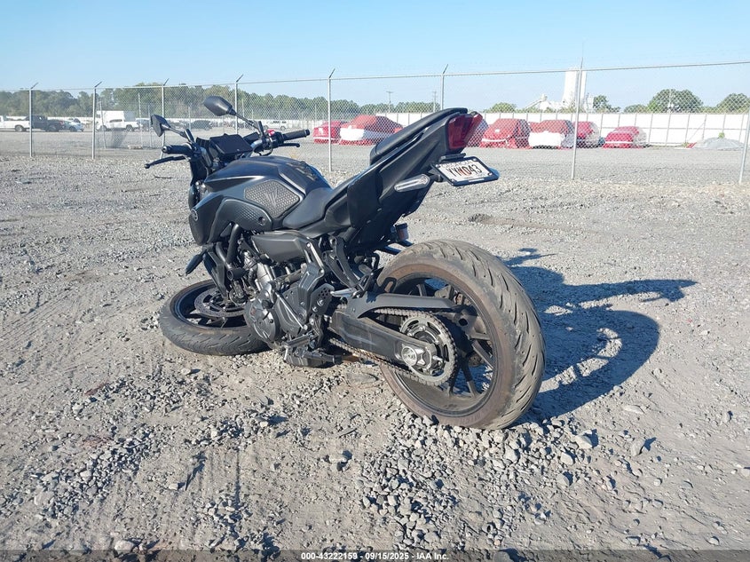 2024 Yamaha Mt07 black null gasoline JYARM32E3RA008991 photo #4