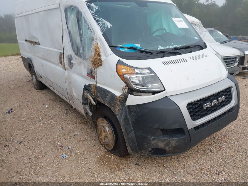 2021 Ram Promaster 3500 Cargo Van High Roof 159 Wb Ext VIN: 3C6MRVJG3ME551432 Lot: 43222259