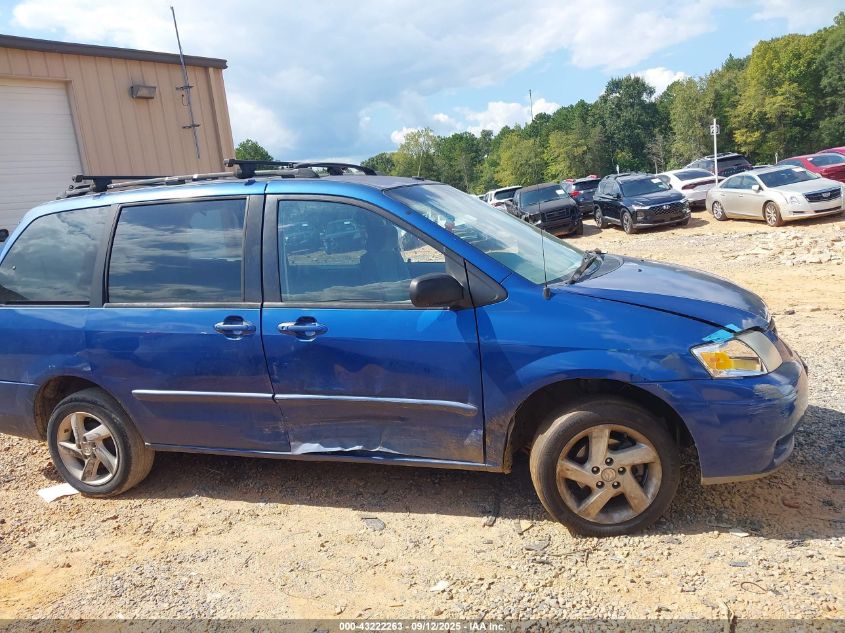 2000 Mazda Mpv Dx/Es/Lx VIN: JM3LW28G8Y0104490 Lot: 43222263