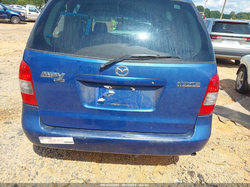 2000 Mazda Mpv Dx/Es/Lx VIN: JM3LW28G8Y0104490 Lot: 43222263