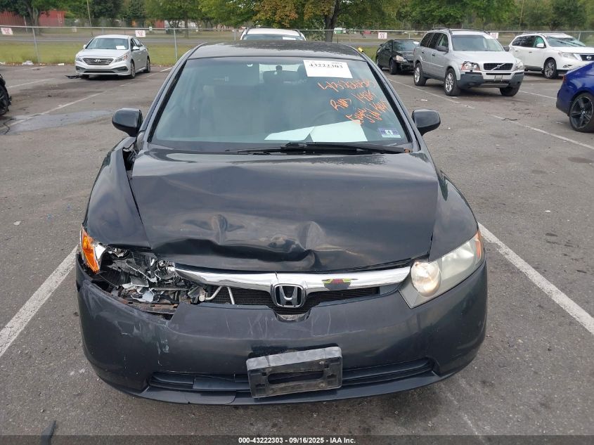 2007 Honda Civic Lx VIN: 1HGFA16547L077576 Lot: 43222303