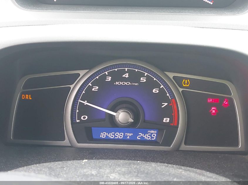 2009 Honda Civic Lx VIN: 1HGFA15569L020610 Lot: 43222405