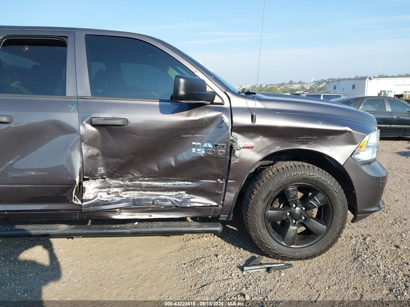 2018 Ram 1500 Express 4X4 6'4 Box VIN: 1C6RR7FT4JS327750 Lot: 43222418