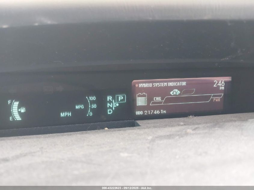 2012 Toyota Prius Two VIN: JTDKN3DU2C1495907 Lot: 43222623