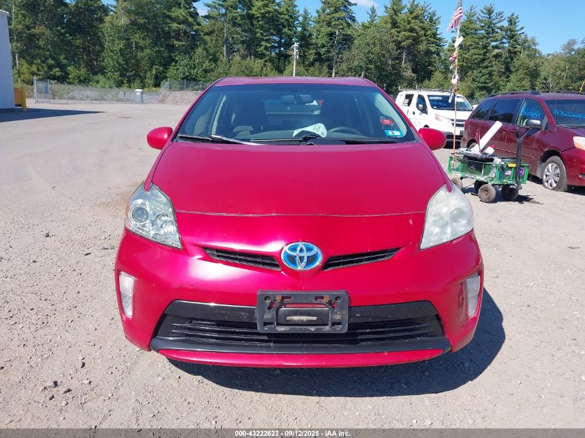 2012 Toyota Prius Two VIN: JTDKN3DU2C1495907 Lot: 43222623