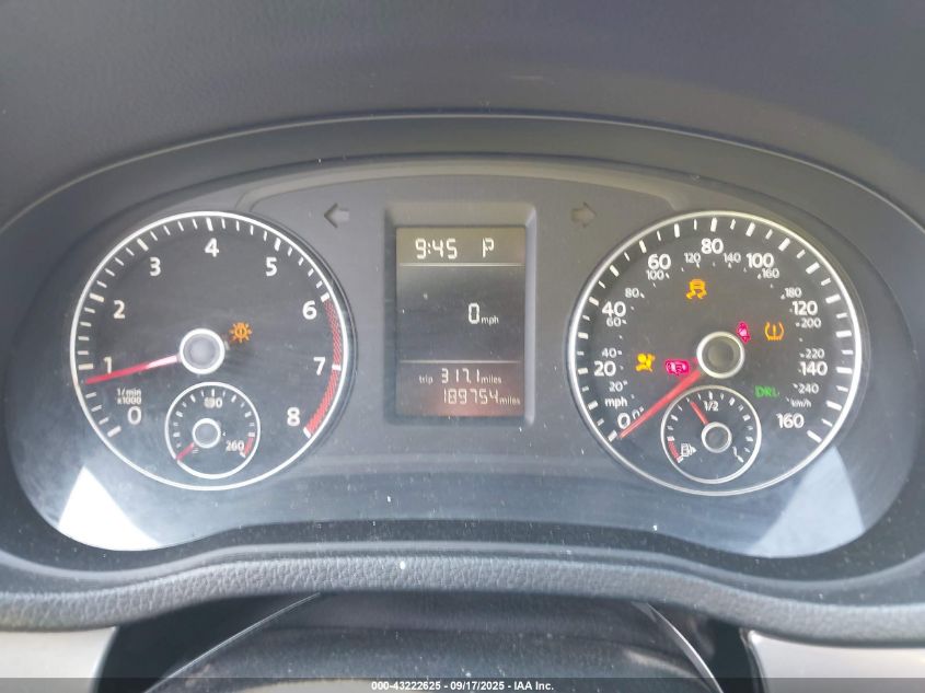 2013 Volkswagen Passat 2.5L Wolfsburg Edition VIN: 1VWAH7A38DC141947 Lot: 43222625