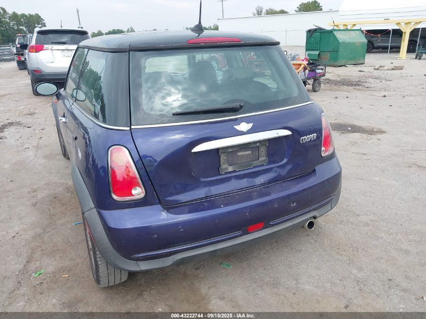 2005 Mini Cooper VIN: WMWRC33595TK62223 Lot: 43222744