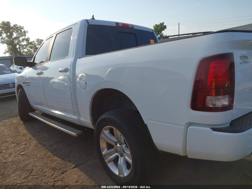 2017 Ram 1500 Sport 4X4 5'7 Box VIN: 1C6RR7MT7HS612276 Lot: 43222904