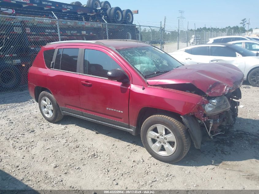2015 Jeep Compass Sport VIN: 1C4NJCBA6FD218939 Lot: 43222954