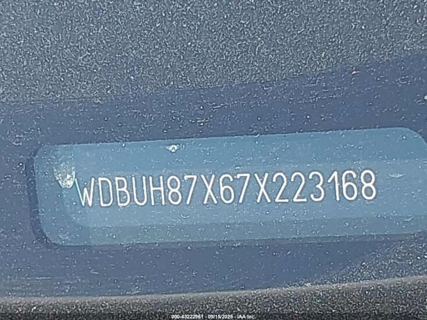 2007 Mercedes-Benz E 350 4Matic VIN: WDBUH87X67X223168 Lot: 43222961