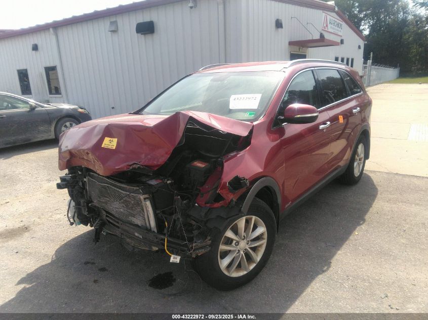 2017 Kia Sorento 2.4L Lx VIN: 5XYPGDA35HG260037 Lot: 43222972