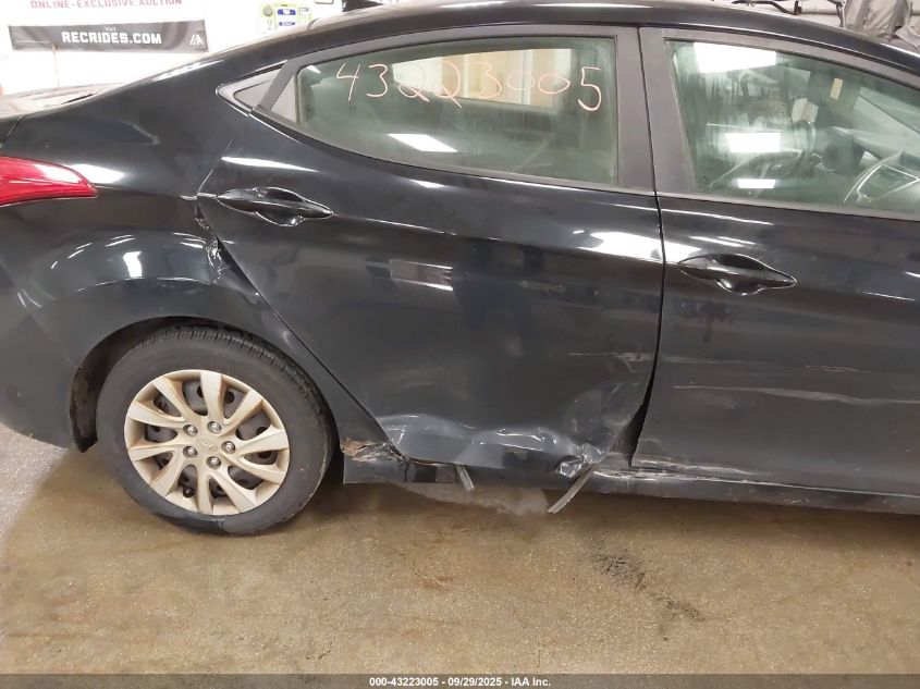 2012 Hyundai Elantra Gls VIN: 5NPDH4AE6CH145448 Lot: 43223005