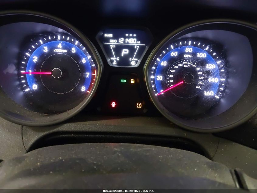 2012 Hyundai Elantra Gls VIN: 5NPDH4AE6CH145448 Lot: 43223005