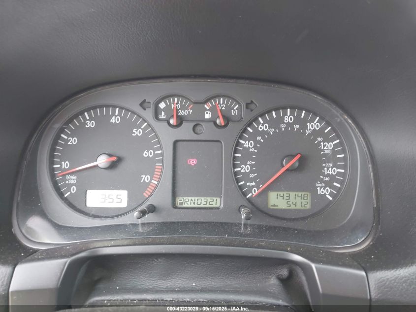 2002 Volkswagen Golf Gls 2.0L VIN: 9BWGK61J924041067 Lot: 43223028