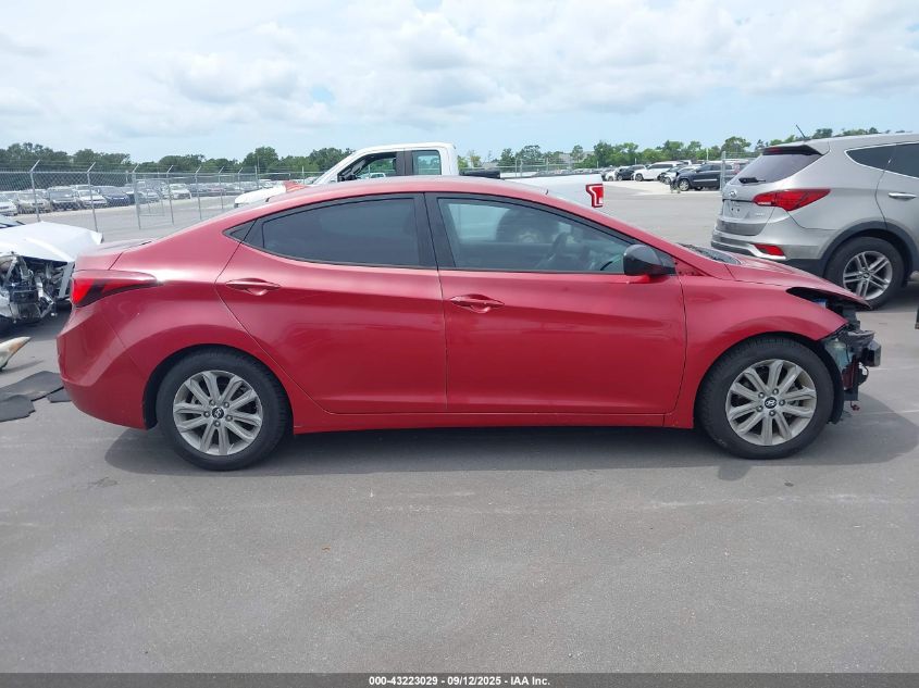 2014 Hyundai Elantra Se VIN: KMHDH4AE9EU174656 Lot: 43223029