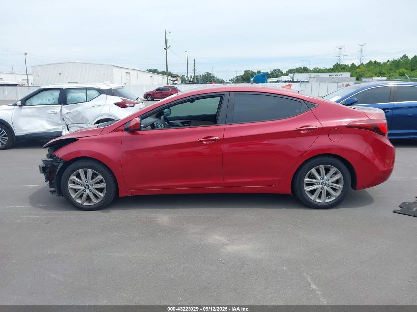 2014 Hyundai Elantra Se VIN: KMHDH4AE9EU174656 Lot: 43223029