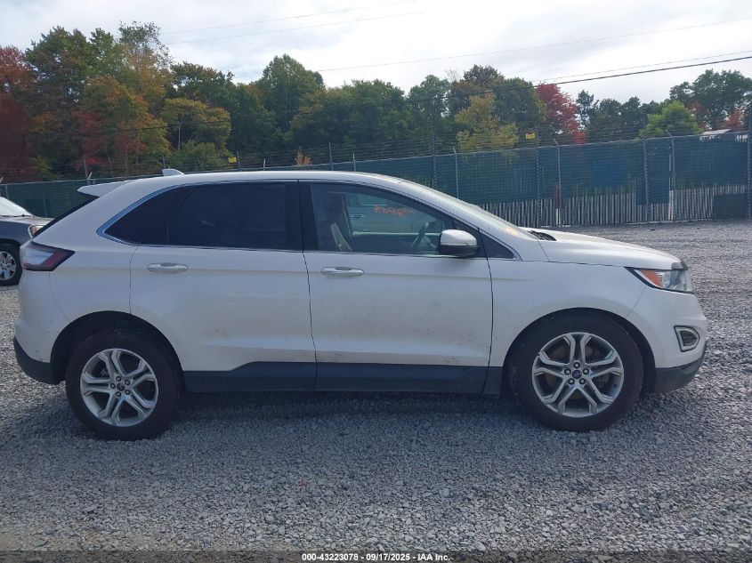 2017 Ford Edge Titanium VIN: 2FMPK4K98HBB81687 Lot: 43223078